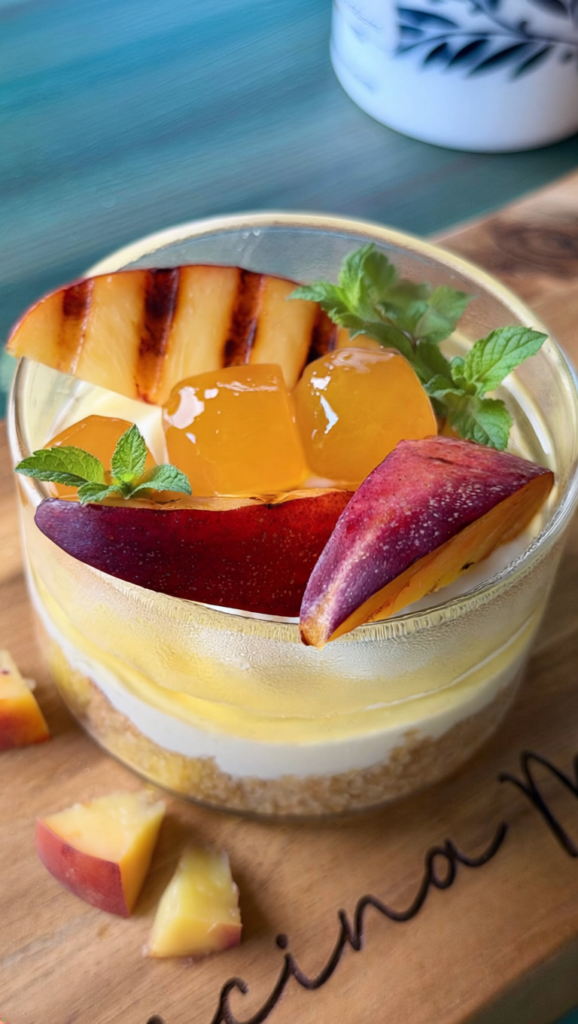 cheesecake alle pesche