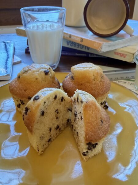 Muffin con gocce di cioccolato per il Back to School, merenda fatta in casa