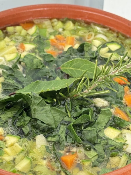 pentola di minestrone di fine settembre