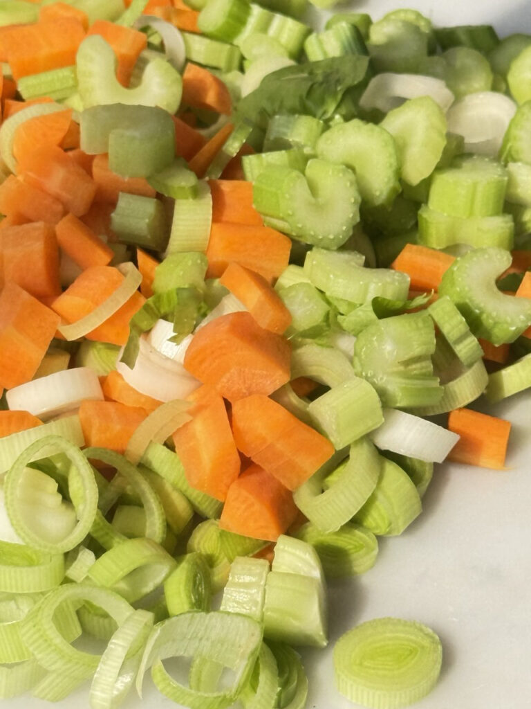 verdure tagliate